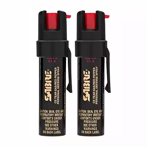 SABRE Advanced Compact Pepper Spray with(Pepper Spray, CS Tear Gas & UV Marking Dye)(Pack of 2)